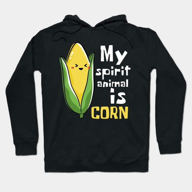 Cornfield Dreams: Where Corn is My Spirit Animal Hoodie by DesignArchitect